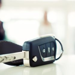 The key from your dream. Close-up shoot of a black car key